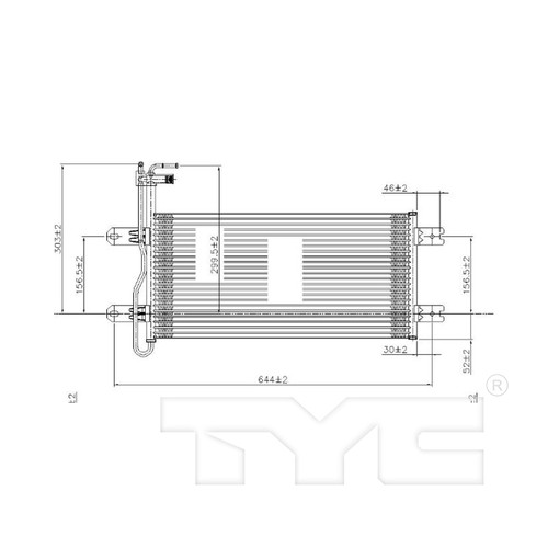 TYC Trans. Oil Cooler 19079 for 2004-2015 Nissan 5.6L (Armada, Pathfinder Armada)