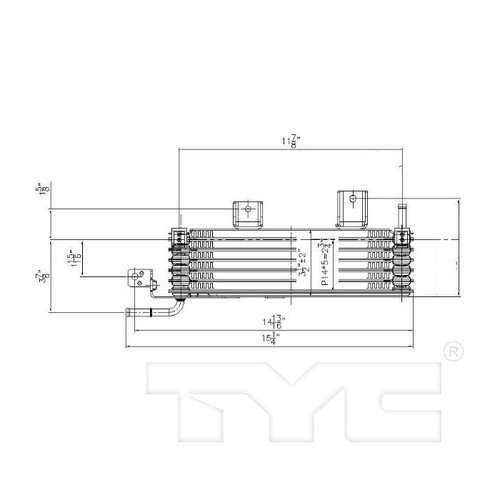 TYC Trans. Oil Cooler 19096 for 2014-2016 Toyota 3.5L (Highlander)