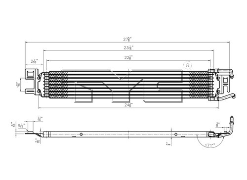 TYC Trans. Oil Cooler 19009 for 2005-2007 Ford 2.0L 2.3L (Focus)