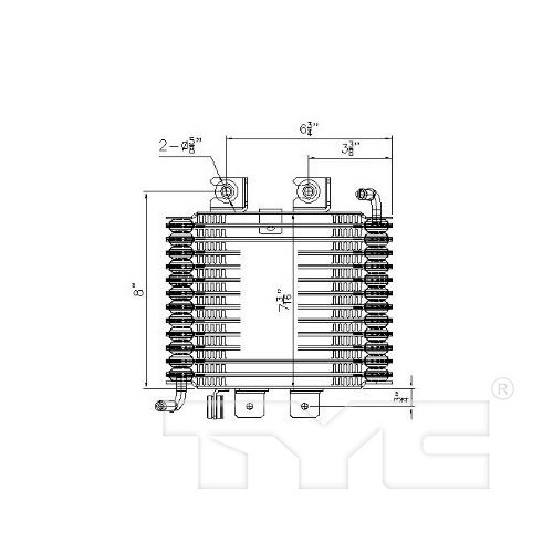 TYC Trans. Oil Cooler 19131 for 2009-2014 Nissan 3.5L (Maxima)