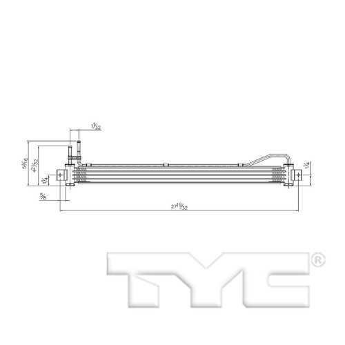 TYC Trans. Oil Cooler 19069 for 2006-2014 Hyundai/Kia 3.8L 3.5L (Entourage, Sedona)