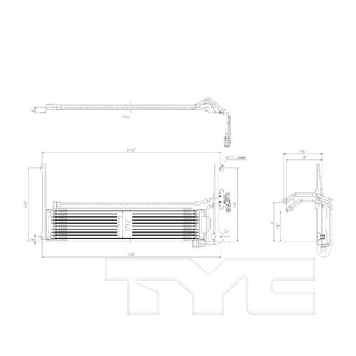TYC Trans. Oil Cooler 19138 for 2016-2018 Volkswagen 2.0L (Tiguan, Tiguan Limited)
