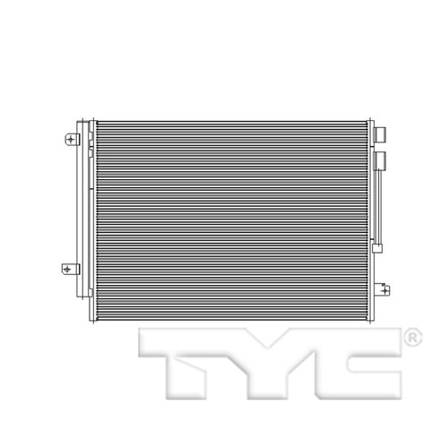 TYC Condenser 30036 for 2017-2026 Chrysler 3.6L (Pacifica, Voyager)