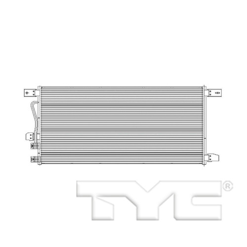TYC Condenser 3690 for 2008-2010 Ford 6.4L (F-250 Super Duty, F-350 Super Duty, F-450 Super Duty, F-550 Super Duty)