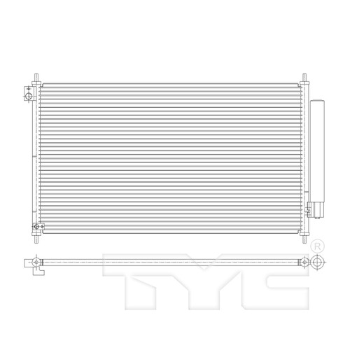 TYC Condenser 4913 for 2013-2016 Acura 2.0L 2.4L (ILX)