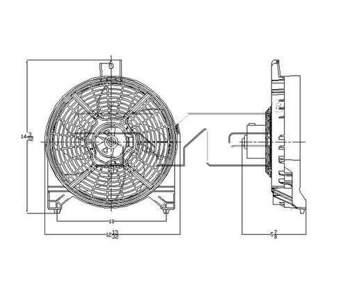 TYC Cooling Fan Assembly 611180 for 2006-2015 INFINITI/Nissan 5.6L (QX56, Armada, TITAN)