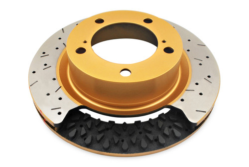 DBA Front Crossdrilled 4000 XS Series Rotor w/Black Hat for Chevrolet Corvette (C7) Z51