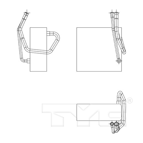 TYC Evaporator 97053 for 1995-2002 Dodge/Jeep 3.9L 5.2L (Ram 1500, Ram 2500, Ram 3500, Grand Cherokee)