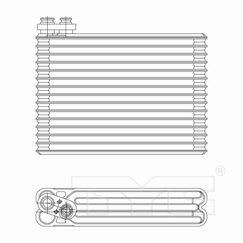 TYC Evaporator 97217 for 2004-2009 Cadillac 4.6L 3.6L (SRX)