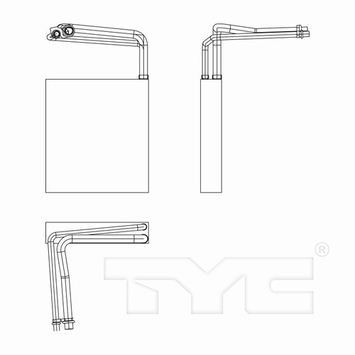 TYC Evaporator 97255 for 2010-2014 Ford 4.0L 4.6L (Mustang)