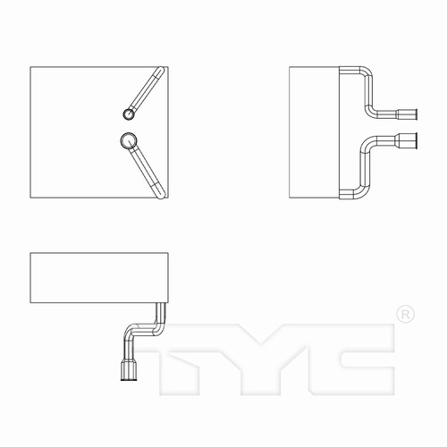 TYC Evaporator 97274 for 2001-2008 Jaguar/Mercury 3.0L 2.5L (X-Type, Cougar)