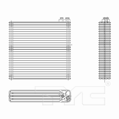 TYC Evaporator 97258 for 2001-2007 Toyota 3.0L 2.4L (Highlander)