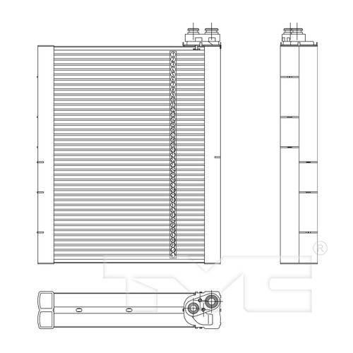 TYC Evaporator 97204 for 2007-2021 Toyota 4.7L 5.7L (Sequoia, Tundra)