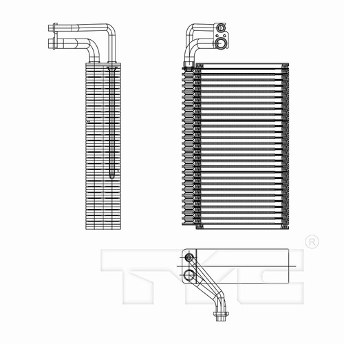 TYC Evaporator 97259 for 2004-2010 BMW 2.5L 3.0L (525i, 525xi, 528i, 528i xDrive)