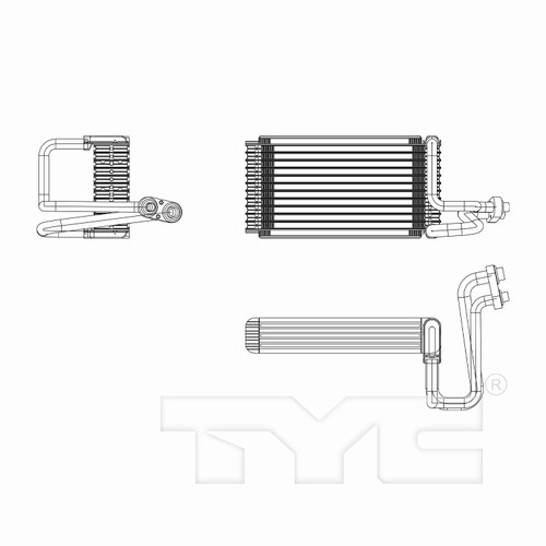 TYC Evaporator 97224 for 2011-2020 Dodge 5.7L 3.6L (Durango)