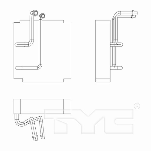 TYC Evaporator 97277 for 2002-2005 Chevrolet/Saturn 3.4L 2.2L (Equinox, Vue)