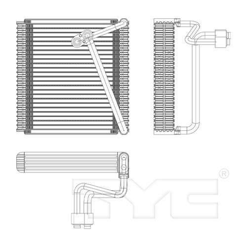 TYC Evaporator 97109 for 2007-2010 Hyundai 2.0L (Elantra)