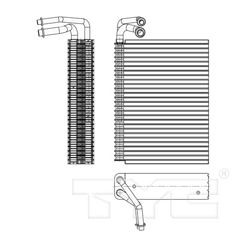 TYC Evaporator 97192 for 2011-2014 Chrysler/Dodge 3.6L 5.7L (300, Challenger, Charger)