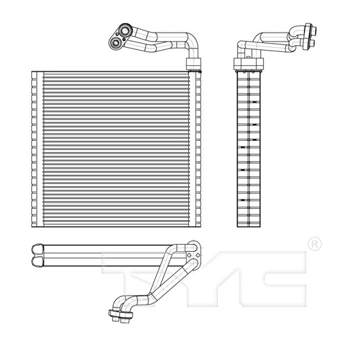 TYC Evaporator 97172 for 2007-2014 Nissan 2.5L 3.5L (Altima, Maxima)