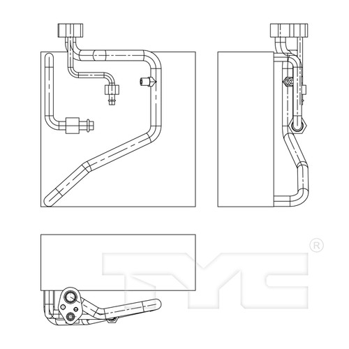 TYC Evaporator 97173 for 1994-1998 Mitsubishi 2.4L (Galant)