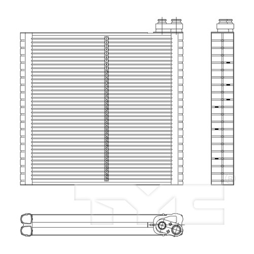 TYC Evaporator 97212 for 2004-2020 Acura/Lexus 3.5L 3.7L (RL, RLX, RX330, RX350)