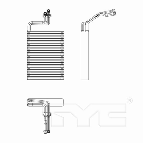 TYC Evaporator 97283 for 2006-2018 BMW 3.0L 2.0L (1 Series M, 125i, 128i, 135i)