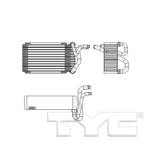 TYC Evaporator 97178 for 2010-2013 Kia 2.0L 2.4L (Forte, Forte Koup, Forte5)