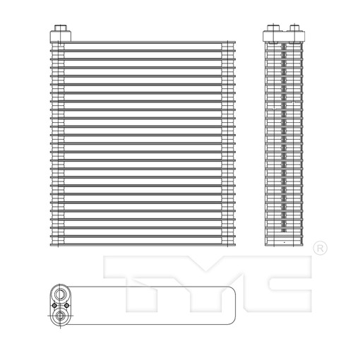 TYC Evaporator 97196 for 2008-2015 Nissan 2.5L (Rogue, Rogue Select)