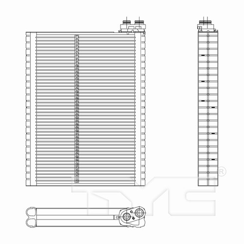 TYC Evaporator 97214 for 2005-2017 Cadillac/Chevrolet 3.6L 3.0L (CTS, STS, Caprice, SS)