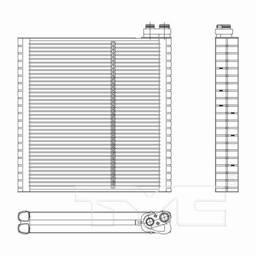 TYC Evaporator 97298 for 2006-2011 Buick/Cadillac 3.8L 3.9L (Lucerne, DTS)