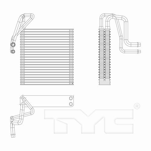 TYC Evaporator 97248 for 2008-2011 Ford 2.0L (Focus)