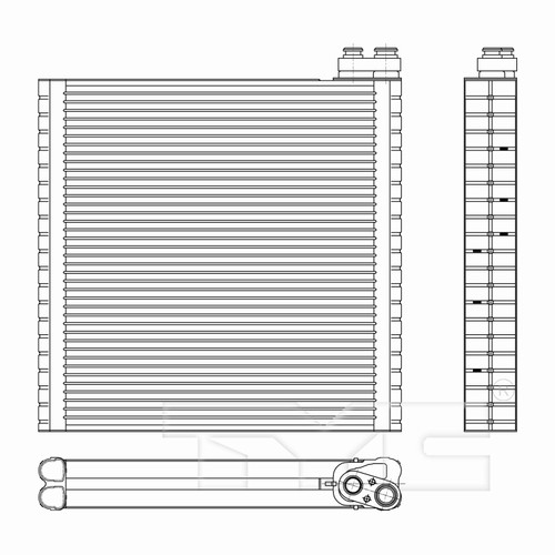 TYC Evaporator 97299 for 2009-2017 Acura/Honda 3.5L 3.7L (TL, ZDX, Odyssey)