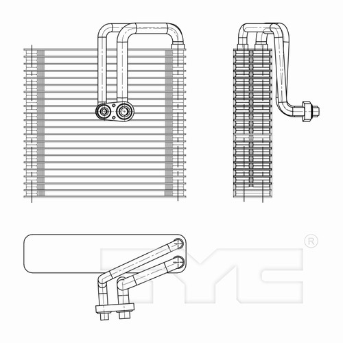 TYC Evaporator 97288 for 2012-2022 Buick/Chevrolet 1.4L 1.8L (Encore, Sonic, Trax)
