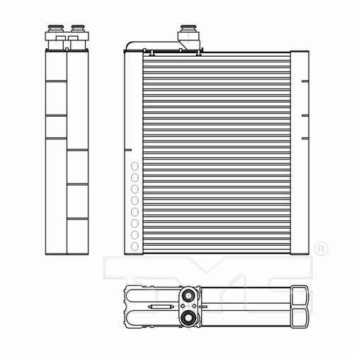 TYC Evaporator 97301 for 2009-2011 Dodge/Ram 5.7L 4.7L (Ram 1500, Ram 2500, Ram 3500, 1500)