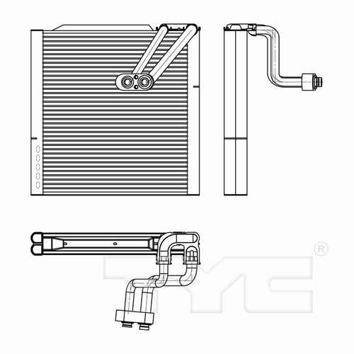 TYC Evaporator 97305 for 2011-2013 Hyundai 1.8L (Elantra, Elantra Coupe)