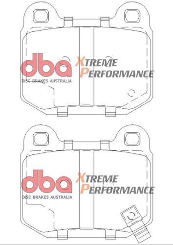DBA XP650 Rear Brake Pads for 03-06 EVO/04-09 STi/03-07 350Z Track/G35 w/Brembo