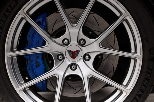 DBA For 08-17 Mitsubishi Evo X Front Drilled & Slotted 5000 Series 2 Piece