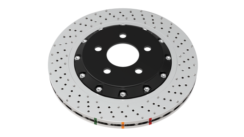DBA For 14-18 Audi RS7 (w/Iron Rotors) Front 5000 Series Cross Drilled Rotor