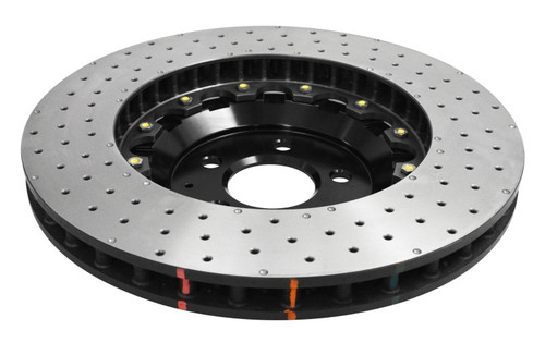 DBA Front 5000 Series Drilled Rotor with Black Hat for 2015-2020 Ford Mustang GT Perf Package (380mm Front Rotor)