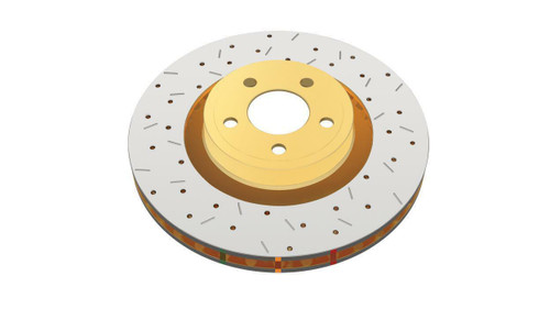 DBA Rear Drilled/Slotted 4000 Series Rotor for 2015 Ford Mustang EcoBoost/GT without Brembo Calipers