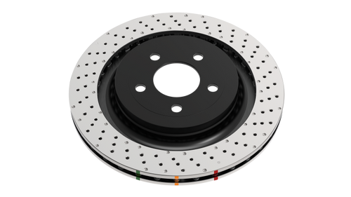 DBA For 17-21 Honda Civic Type R Hatch Rear 4000 Series Drilled Rotor