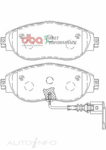 DBA For 13-21 Volkswagen Golf R (MK7) SP Performance Front Brake Pads