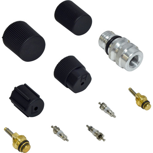 A/C System Valve Core and Cap Kit VC 2908C for 1994-2008 Chrysler/Dodge/Jeep 2.7L 5.7L (300, 300M, Cirrus, Concorde)