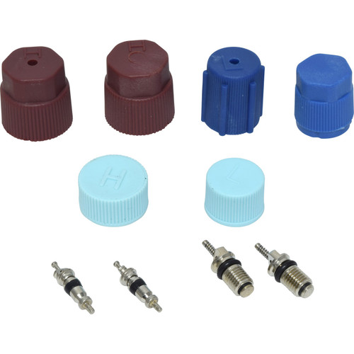 A/C System Valve Core and Cap Kit VC 2909C for 1994-2018 Acura/Audi/Buick 3.2L 3.5L (CL, EL, ILX, Integra)