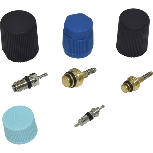 Universal Air Conditioner A/C System Valve Core and Cap Kit VC 2914C