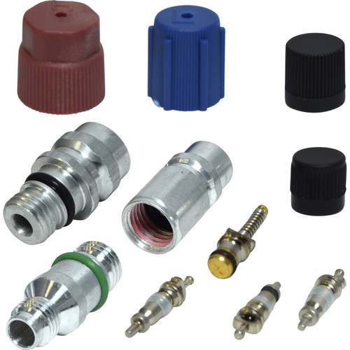Universal Air Conditioner A/C System Valve Core and Cap Kit VC 2902C