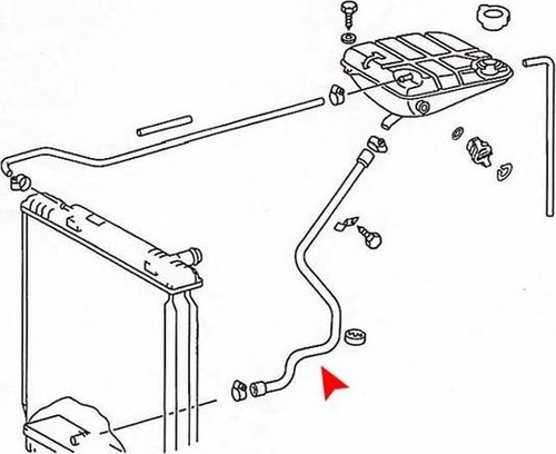 URO Parts Expansion Tank Hose 1235012182