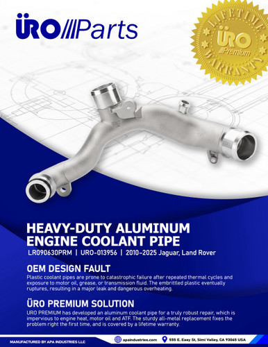URO Parts Engine Coolant Pipe LR090630PRM