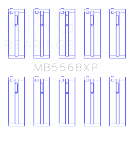 King Performance Main Bearing Set for Acura D16A1 / Honda H22A4/F23A (STDX) King Performance Main Bearing Set for Acura D16A1 / Honda H22A4/F23A (STDX)