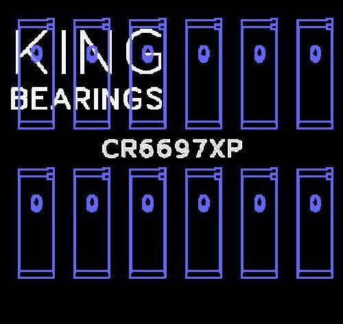King Performance Rod Bearing Set for Nissan RB25/RB26 (Size STDX)